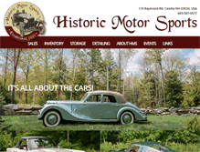 Tablet Screenshot of historicmotorsports.net